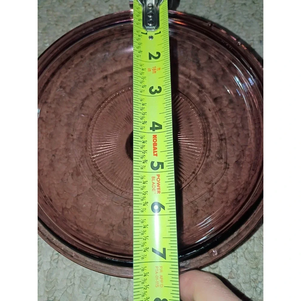 Vision Corning Ware Cranberry Pyrex Replacement Lid 7‎ 1/4 Inch V1-5C